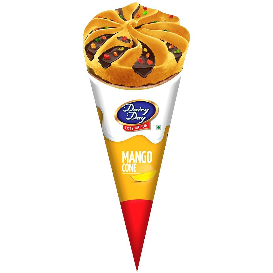 Dairy Day Cone Ice Cream - Mango, 120ml