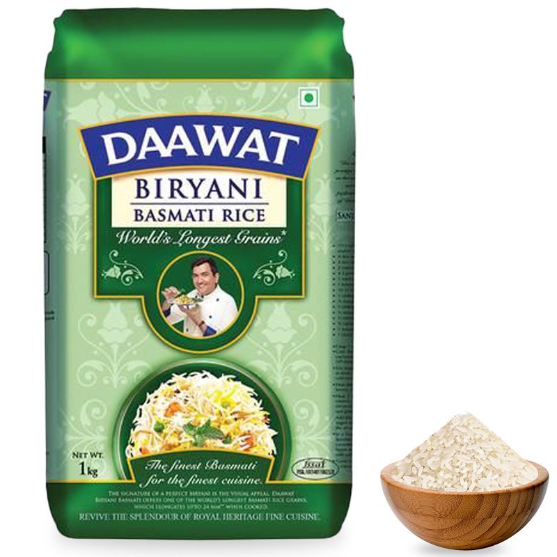 Daawat Biryani Basmati Rice Pouch, 1kg