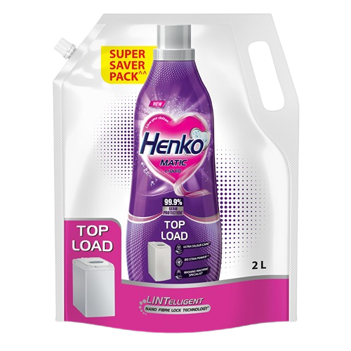 Henko Matic Liquid Detergent Refill Pouch - Top Load, 2L