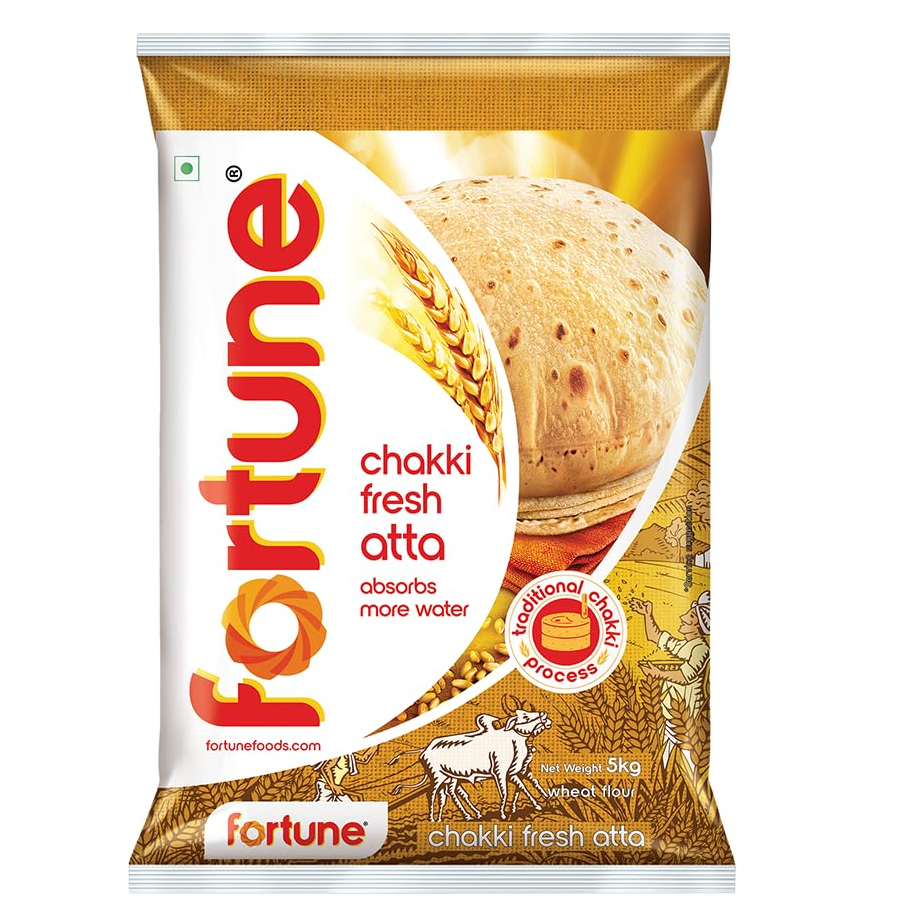 Fortune Chakki Fresh Atta, 4.5kg