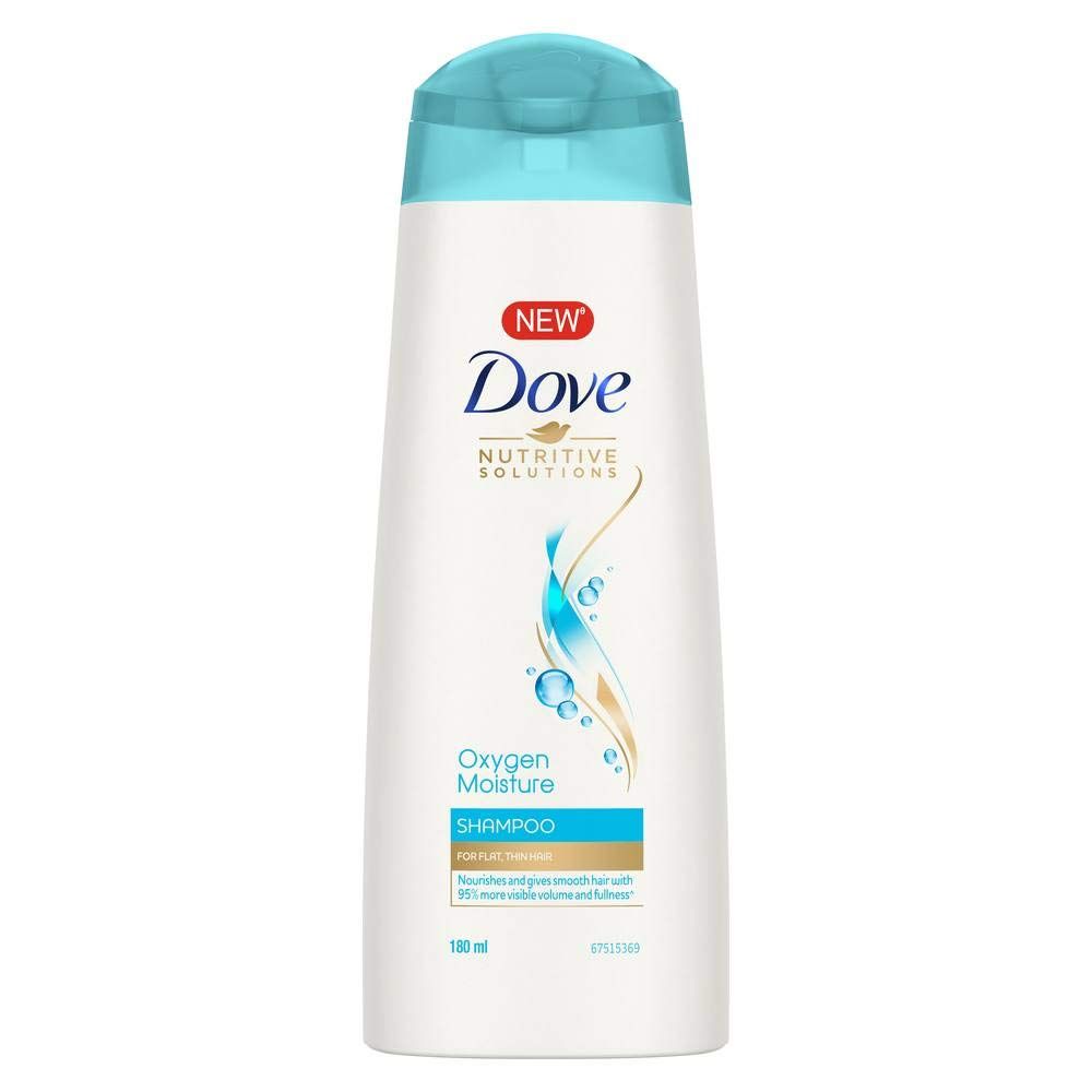 Dove Shampoo - Oxygen Moisture, 180ml