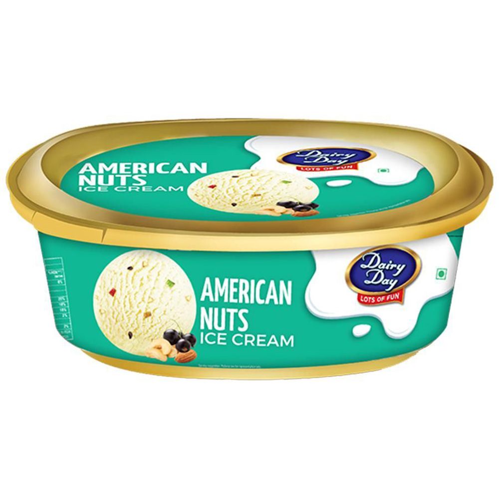 Dairy Day Ice Cream Tub - American Nuts Rich & Creamy, 500ml