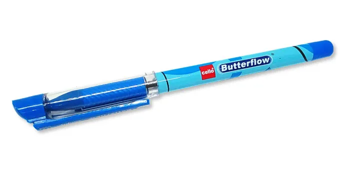 Cello Butterflow Simply Ball Pen - Blue, 1pc