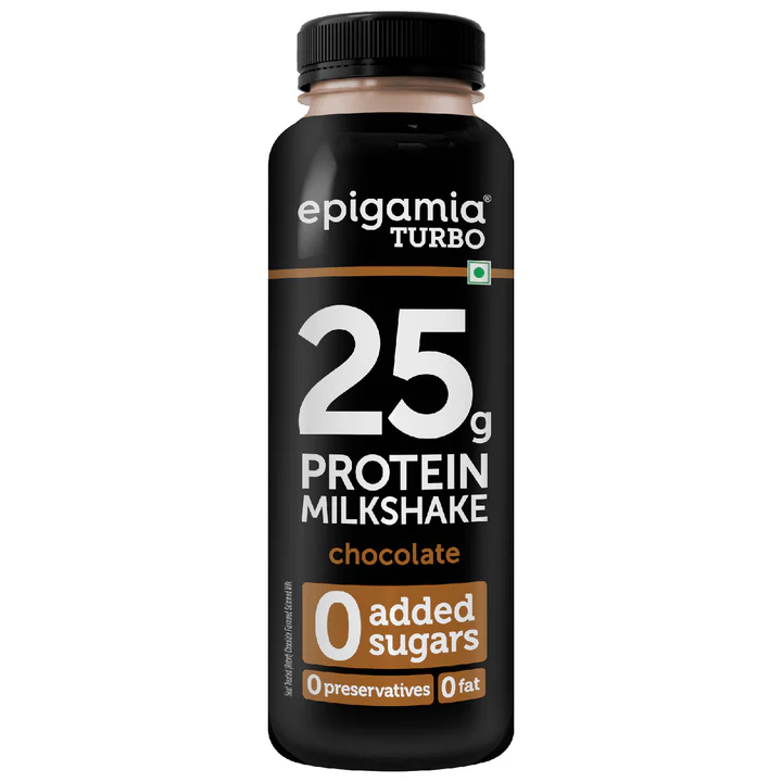 Epigamia Turbo Protein Milkshake PET Bottle - Chocolate, 250ml