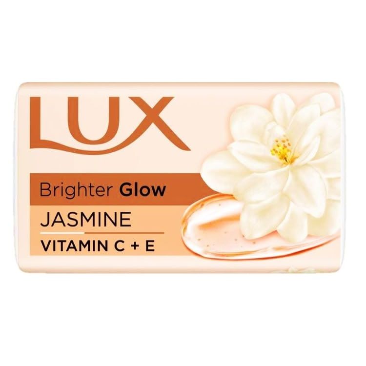 Lux Bright Glow Soap - Jasmine & Vitamin C+ E, 100g