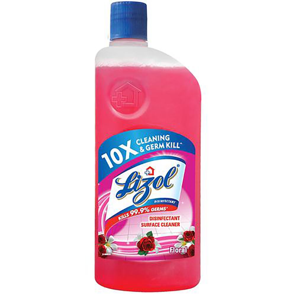 Lizol Disinfectant Floor Cleaner - Floral, 625ml (Set of 2)