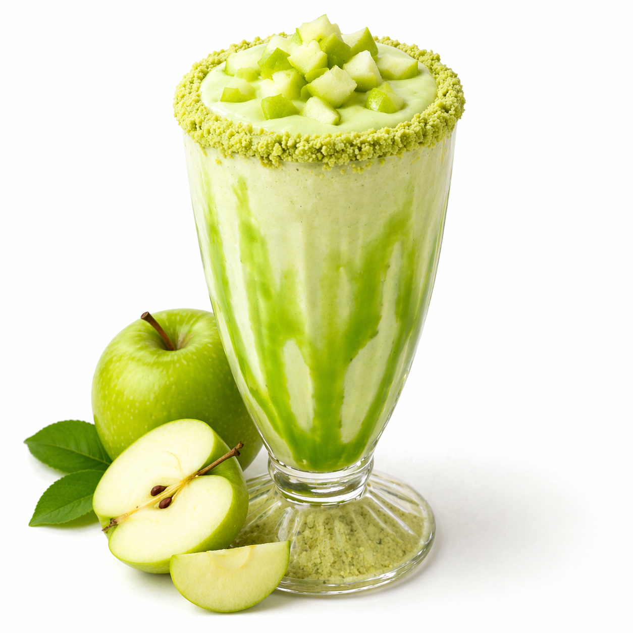 Milk Shake - Green Apple, 1 Glass