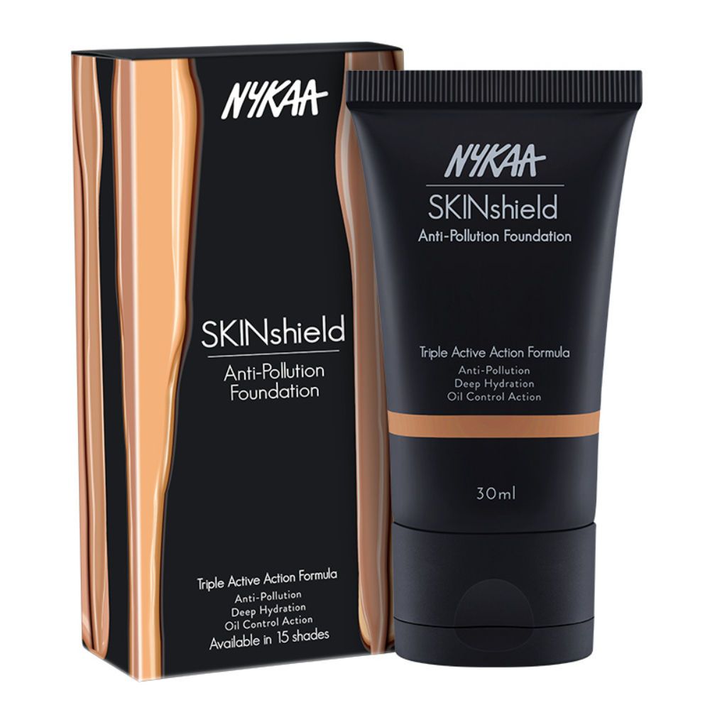 Nykaa SkinShield Matte Foundation - 11 Toasted Caramel, 30ml