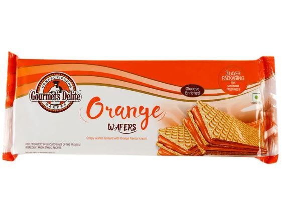 Gourmet's Delite Wafers - Orange, 60g