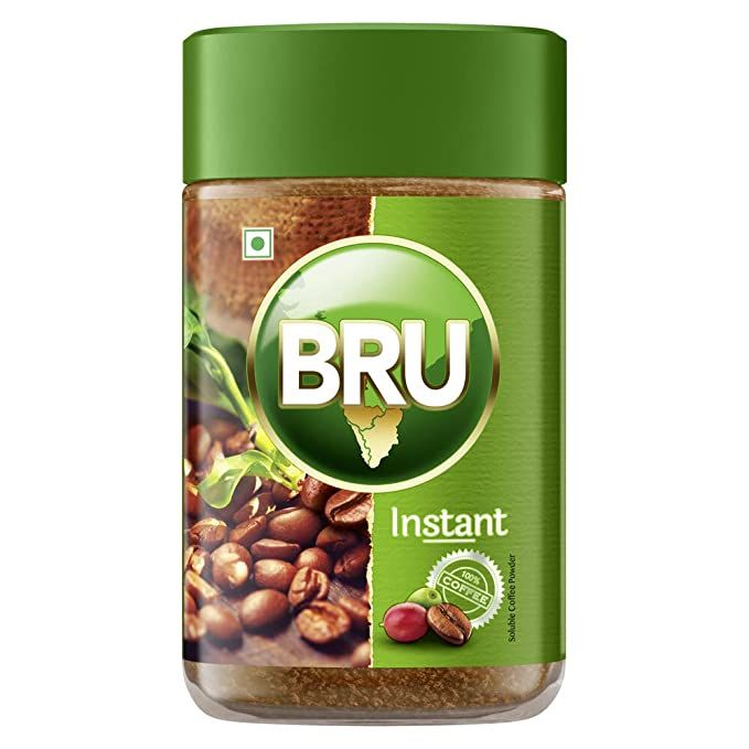 Bru 100% Instant Coffee Powder Jar, 100g