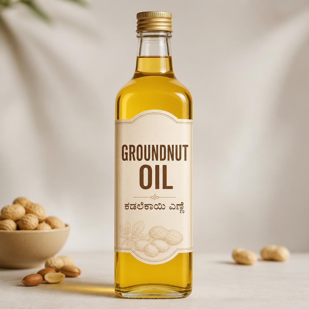 Groundnut OIl, 500ml (ಕಡಲೆಕಾಯಿ ಎಣ್ಣೆ)