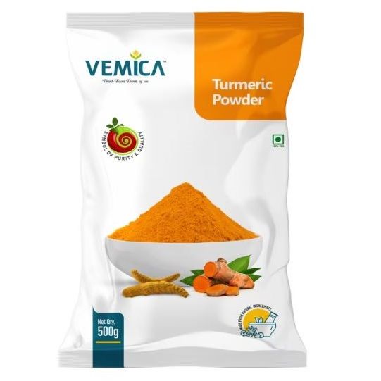 Vemica Turmeric Powder Pouch, 500g