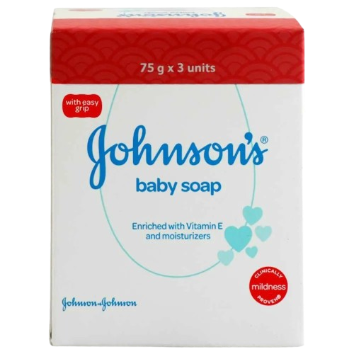 Johnson's Baby Soap Carton, 75g (Set of 3)
