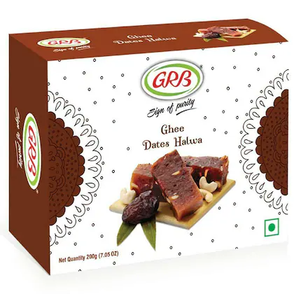 GRB Ghee Dates Halwa Carton, 200g