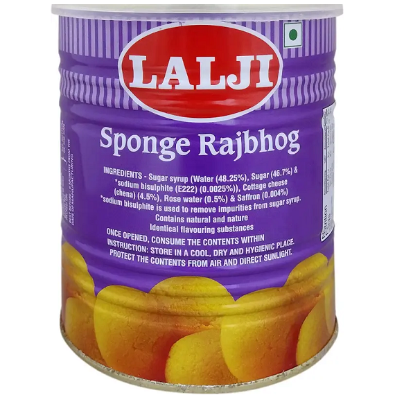 lalji Sponge Rajbhog Tin, 1kg