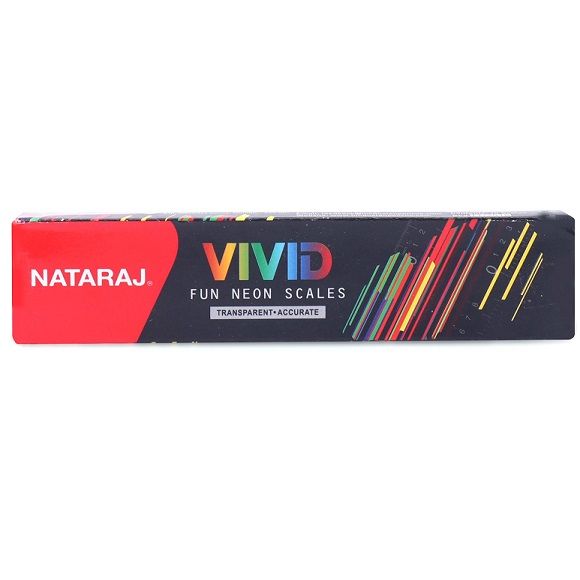 Nataraj (Rs.5) Vivid Scale, 15cm (Set of 10)