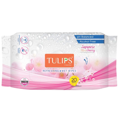 Tulips Refreshing Wet Wipes - Assorted, 1pc