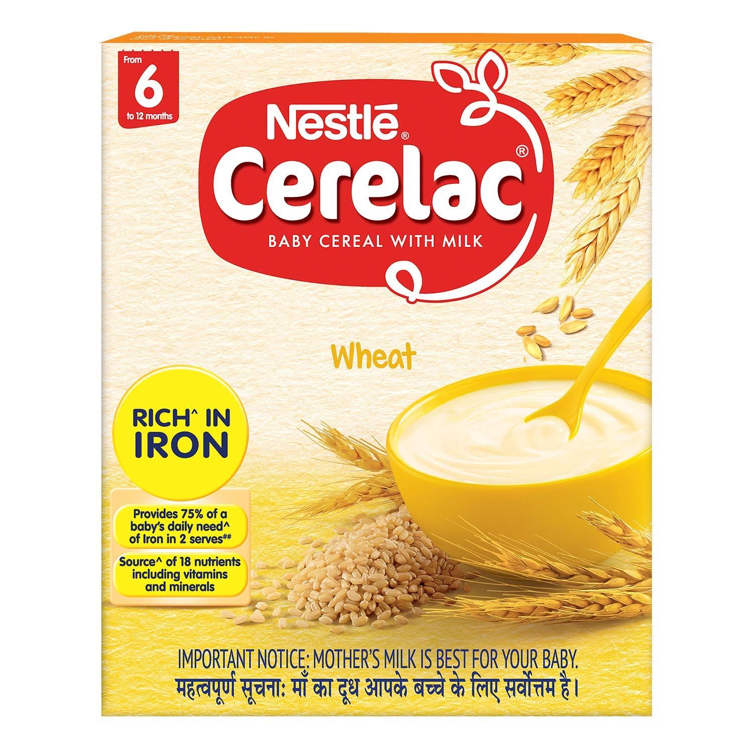 Nestle Cerelac Stage-1 Baby Cereal With Milk - Wheat, 300g