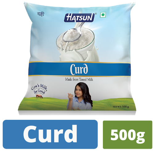 Hatsun Curd Pouch, 500g