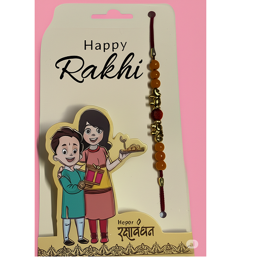 Beaded Rakhi - Royal Elephant, 1pc