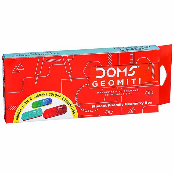 Doms Geomiti Mathematical Drawing Geometry Instrument Box, 1pc (7508)