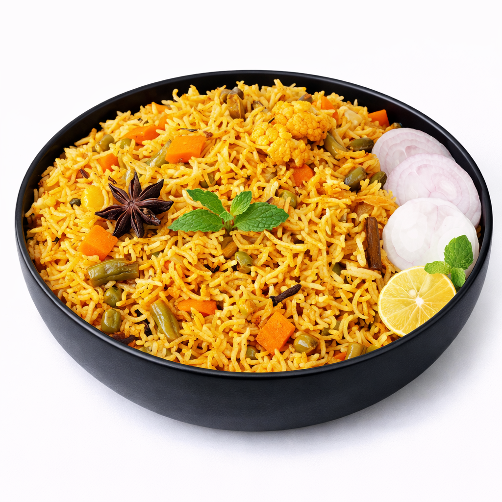 Veg Biriyani Rice - Full Bowl