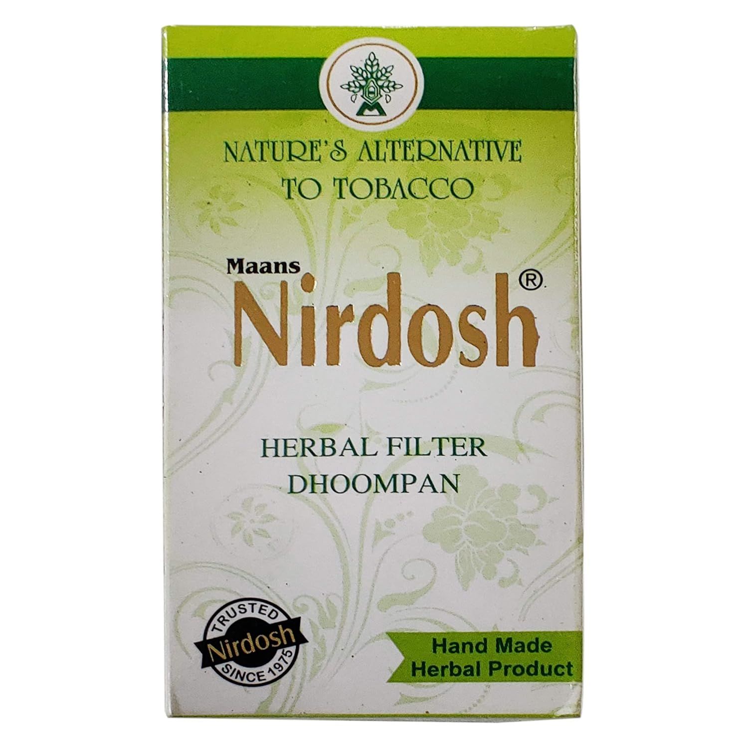 Maans Nirdosh Herbal Filter Dhoompan Cigarette - 10pc