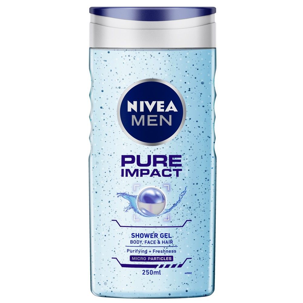 Nivea Men Body Wash - Pure Impact, 250ml
