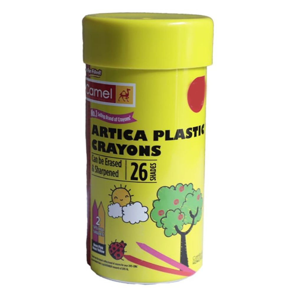 Camlin Plastic Crayons, 26 Shades