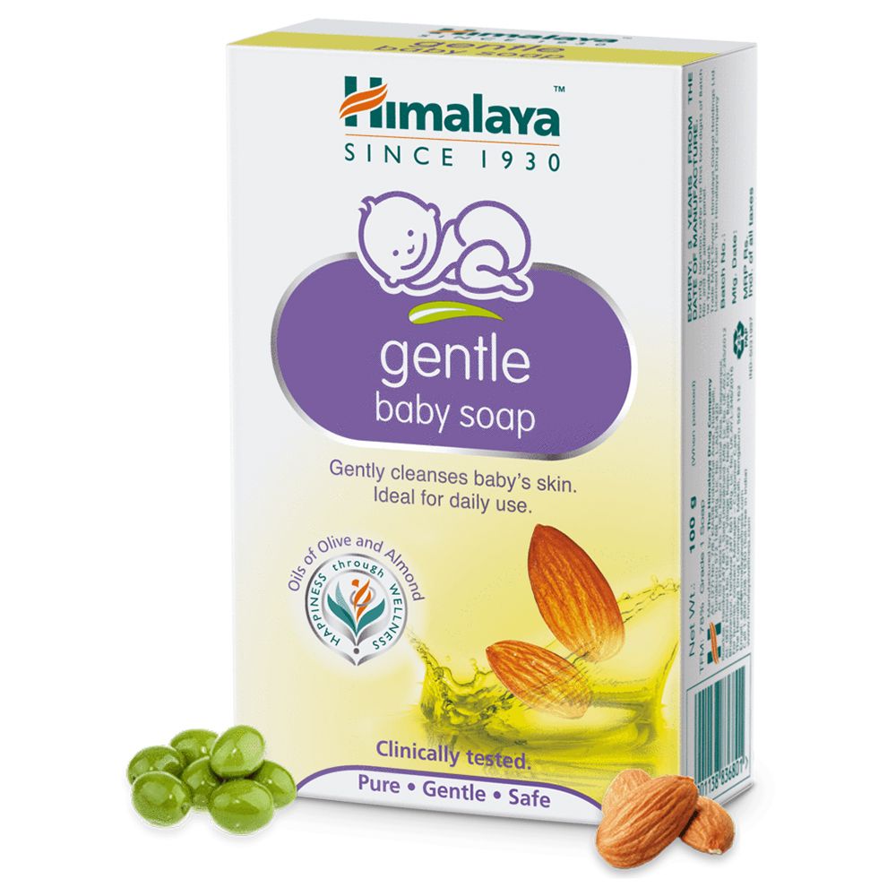 Himalaya Gentle Baby Soap - Almond & Olive Oil, 100g
