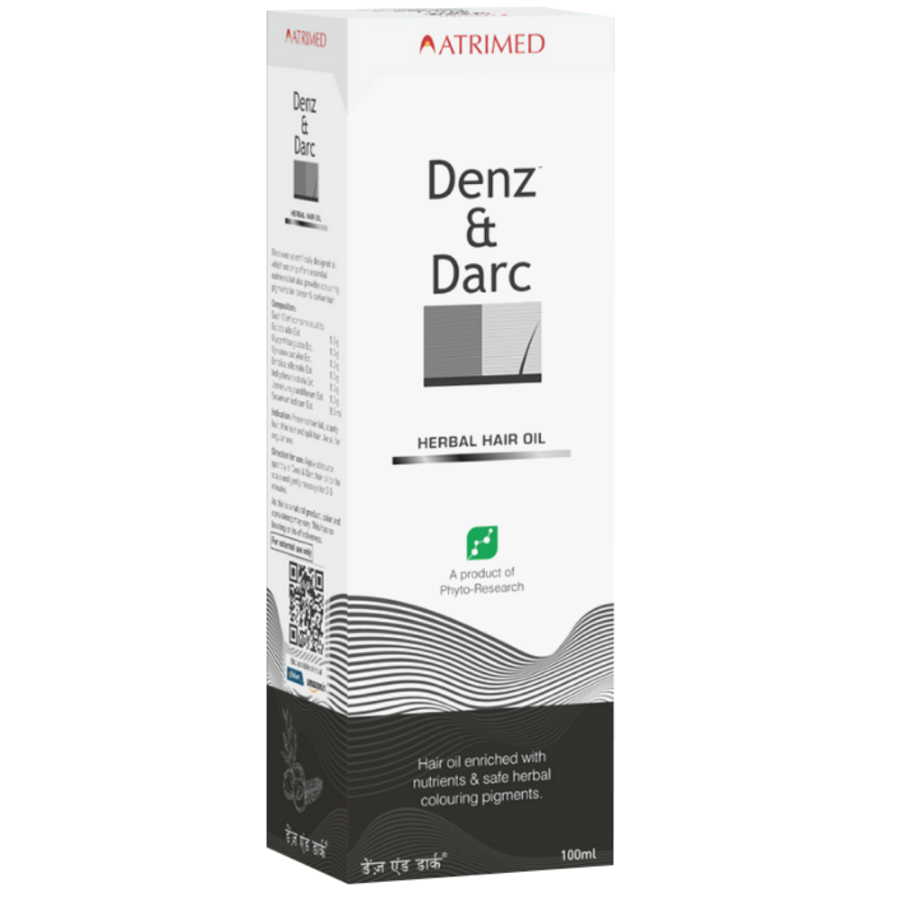 Atrimed Denz & Darc Herbal Hair Oil, 100ml
