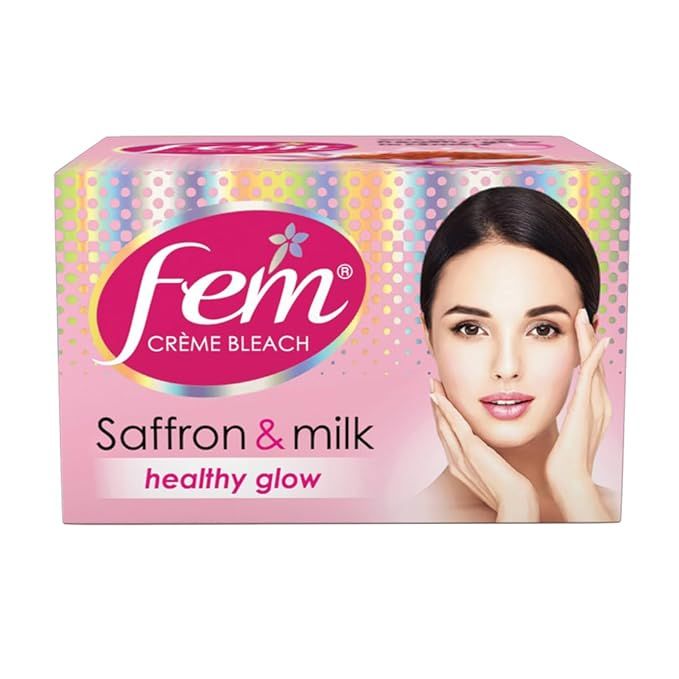 Fem Fairness Bleach Cream - Saffron & Milk, 8g