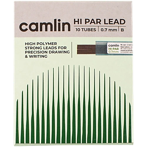 Camlin HB Lead Tubes, 0.7mm (Set of 10)