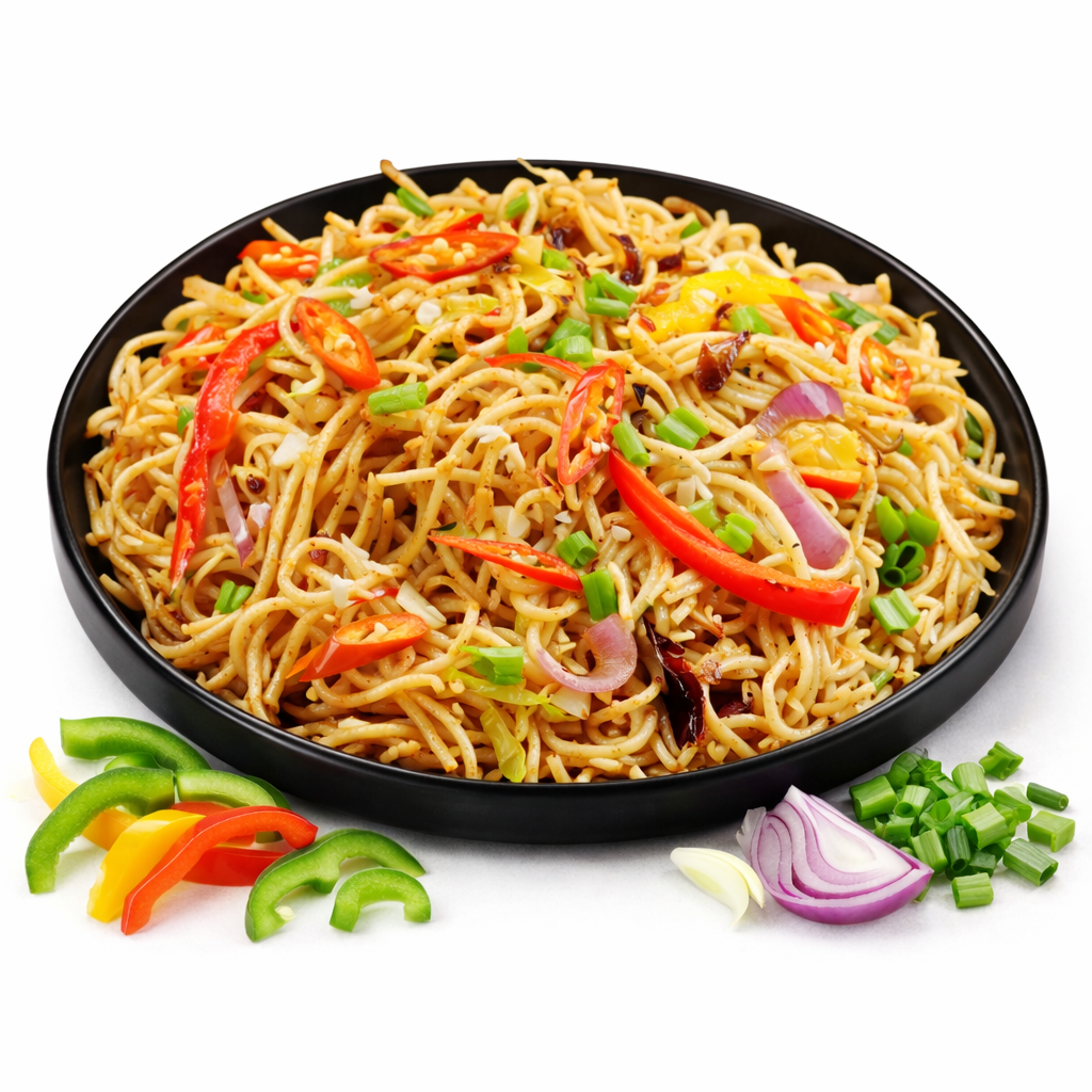 Garlic Burnt Noodles, 1 Plate