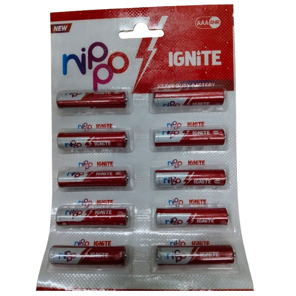 Nippo Ignite AAA Heavy Duty Battery, 10pc