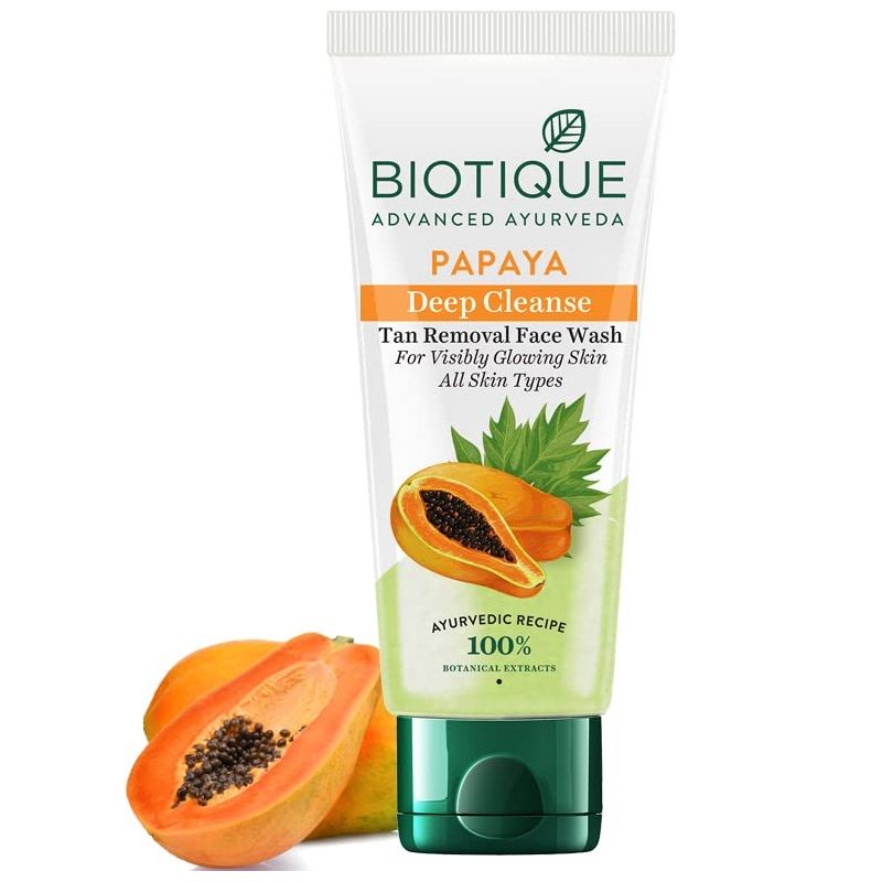 Biotique Deep Cleanse Face Wash - Papaya, 50ml