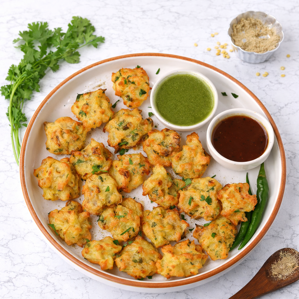 Moong Dal Pakodi (Pakoda)
