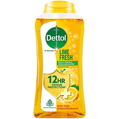Dettol Shower Gel For Women & Men - Lime Fresh, 250ml
