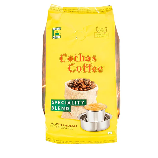 Cothas South Indian Filter Coffee Powder Pouch - Speciality Blend, 500g (85% Coffee 15% Chicory)