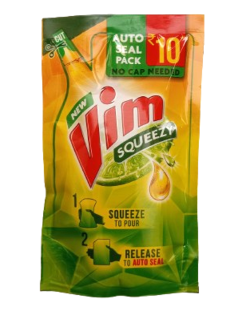 Vim Squeezy Dishwashing Gel, 125ml