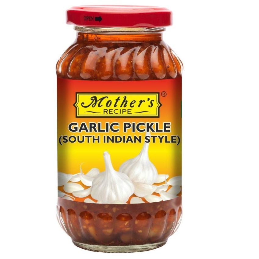 Mothers Recipe South Indian Style Pickle Bottle - Garlic, 300g