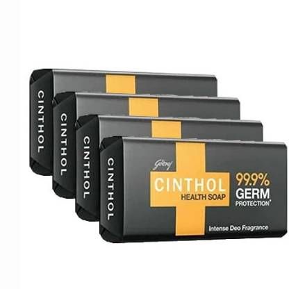 Cinthol Health+ Germ Protection Soap, 100g (Set of 4)