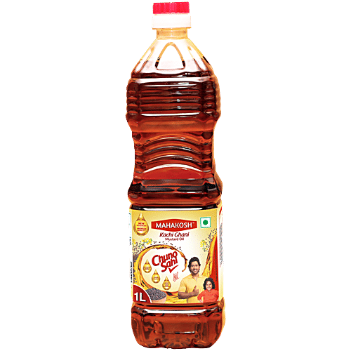 Mahakosh Kacchi Ghani Mustard Oil PET Bottle, 1L