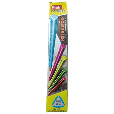 Flair Ritegood 2B Extra Dark Pencil, 10pc