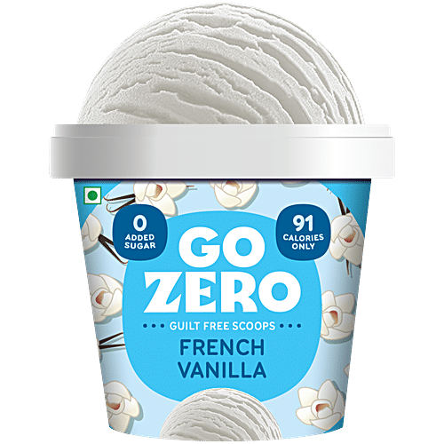 Go Zero Ice Cream Cup - French Vanilla, 100ml