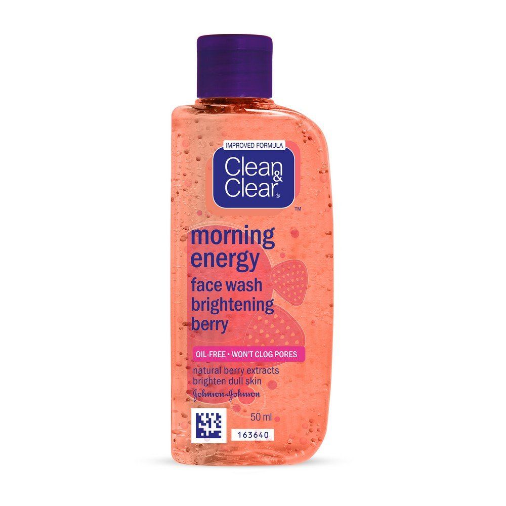 Clean & Clear Morning Energy Brightening Face Wash - Berry, 50ml