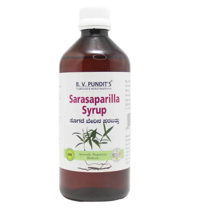 B.V. Pundit's Sarasaparilla Syrup, 500ml