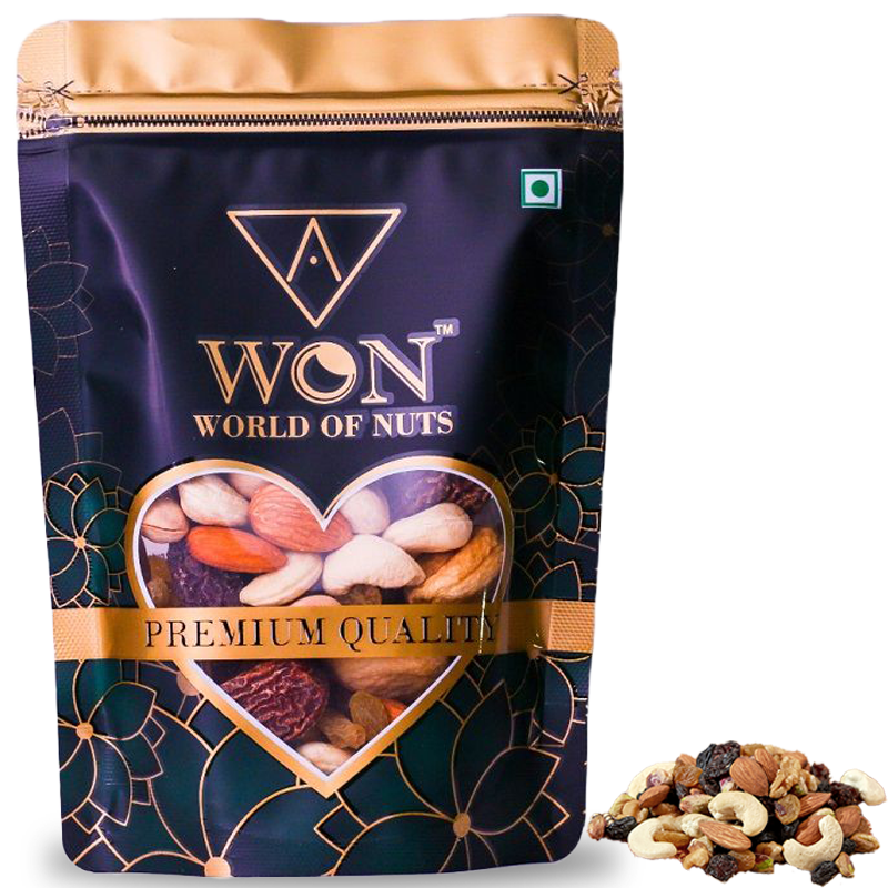 A Won Premium Quality Dry Fruit Mix Pouch, 95g