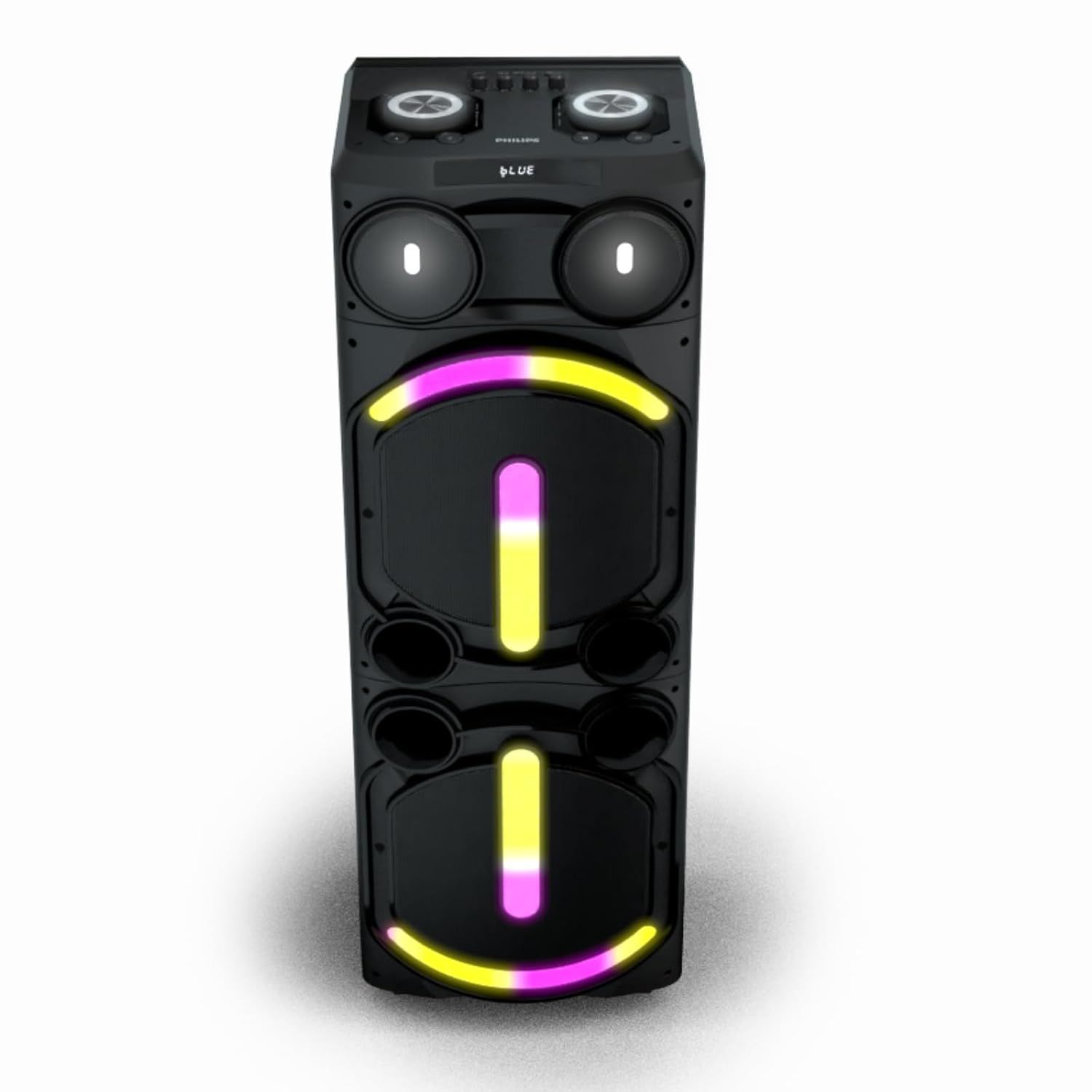 Philips | TAX5708 | Max Output with Dynamic Bass Boost Karaoke Features Bluetooth Party Speaker (400 W, Black)