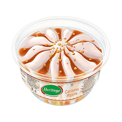 Heritage Alpenvie Sundae Cup Ice Cream - Caramel Ripple, 120ml